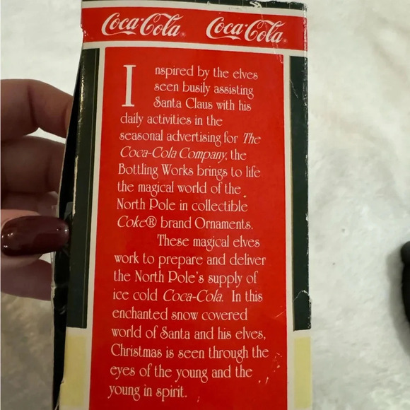 Coca Cola Vintage 1996 Christmas Bottling Works Ornament Collection Original Box - Picture 7 of 10